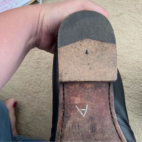 Cole Haan Black Leather Resort Gold Buckle Italy Leather Loafers - Picture 7 of 8